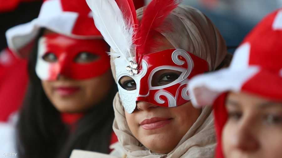 مشجعات البحرين حضرن بدورهن بقوة على المدرجات