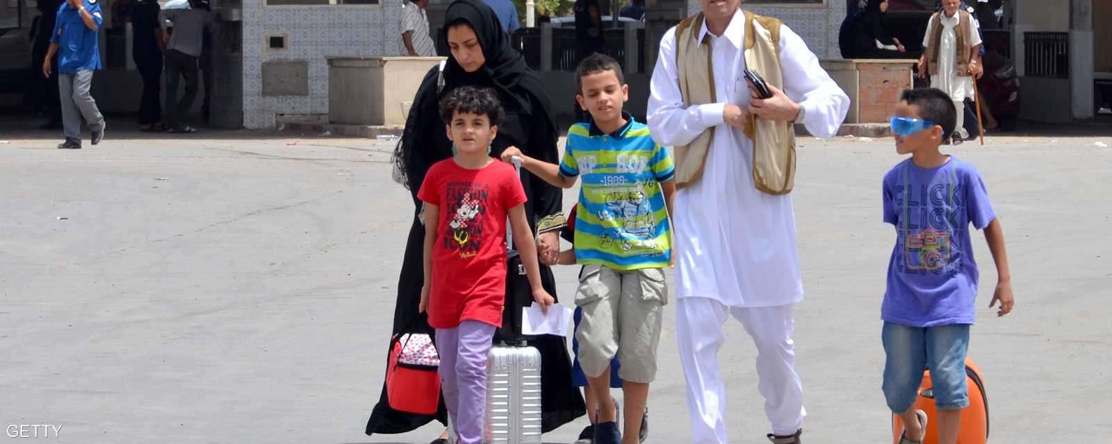 عائلات بأكملها تركت ليبيا بسبب القتال