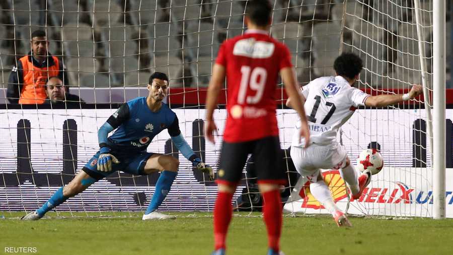 وباسم مرسي مهاجم الزمالك أهدر ركلة جزاء