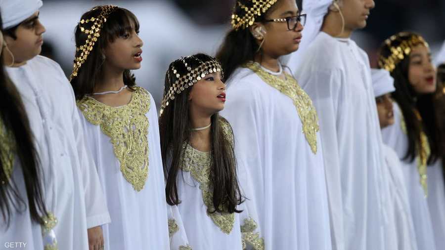 أطفال الإمارات كان لهم حضور في الافتتاح