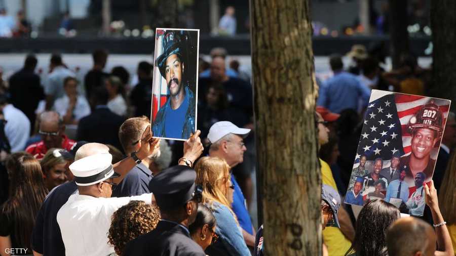 تجمع لأصدقاء وعوائل ضحايا هجمات سبتمبر الإرهابية إحياء للذكرى.