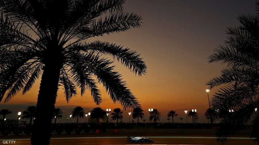 النخيل العربي يميز حلبة مرسى ياس.