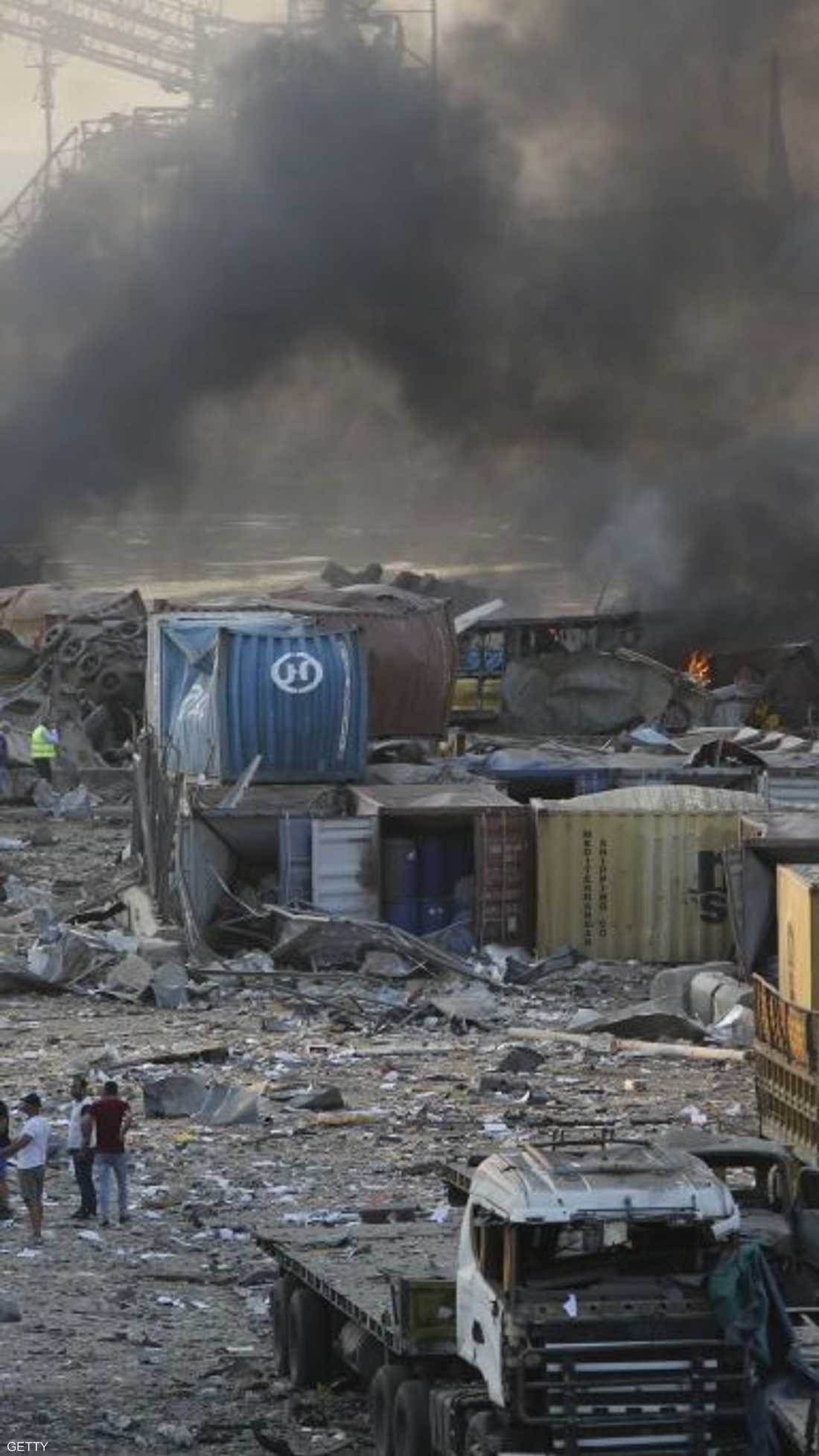 آثار الانفجار امتدت إلى أكثر من 20 كيلومترا في بيروت.