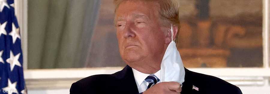 ترامب بعد وصوله البيت الأبيض وخروجه من المستشفى