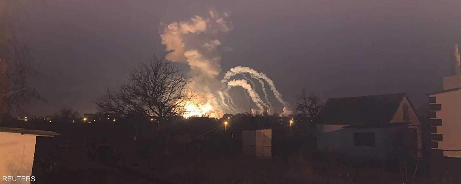 بدأ الغزو بقصف صاروخي في الليل