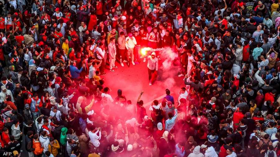 جانب آخر من الاحتفالات في الرباط
