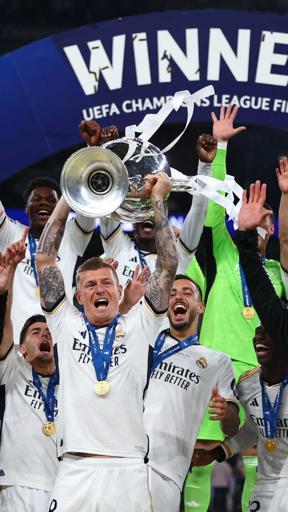 فرحة ريال مدريد بالفوز بدوري أبطال أوروبا
