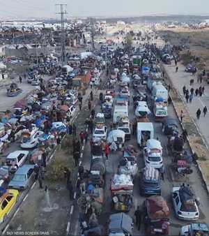 سكاي نيوز عربية ترصد معاناة النازحين خلال عودتهم لشمال غزة