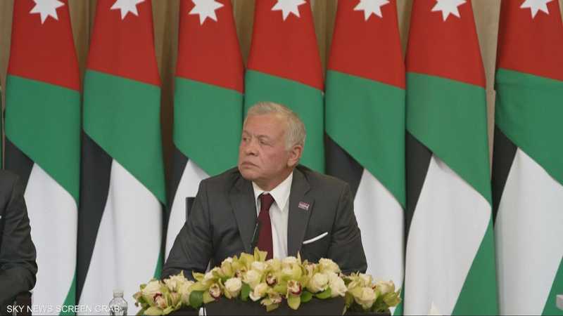 العاهل الأردني يؤكد رفضه لتهجير الفلسطينيين