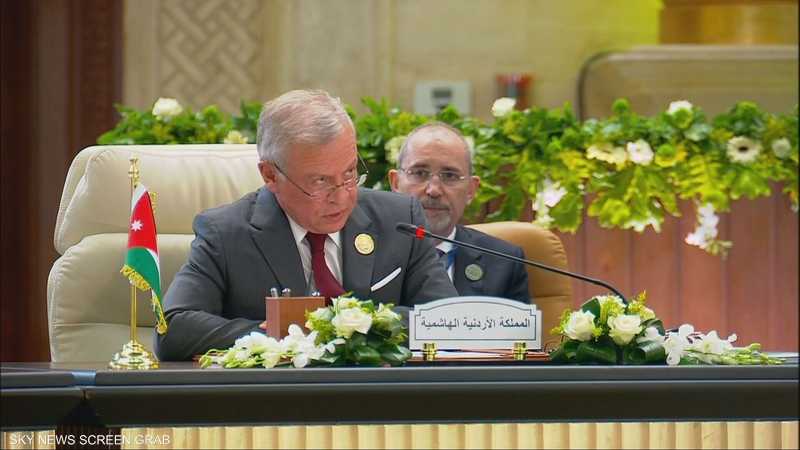 ملك الأردن: يجب التركيز على رفض تهجير الفلسطينيين