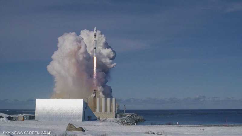 تحطم صاروخ أوروبي تجريبي بعد إطلاقه بقليل من القطب الشمالي
