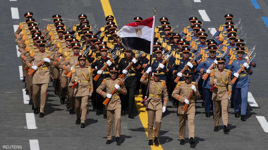 الشرطة العسكرية المصرية شاركت في الاحتفال