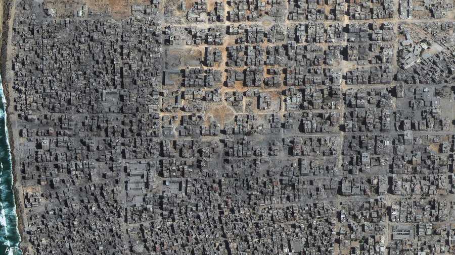 صورة أخرى للدمار في مدينة غزة