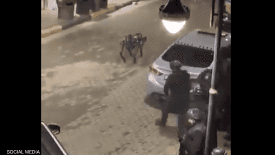 فيديو.. روبوت يشارك في "عملية الرمثا" الأمنية في الأردن