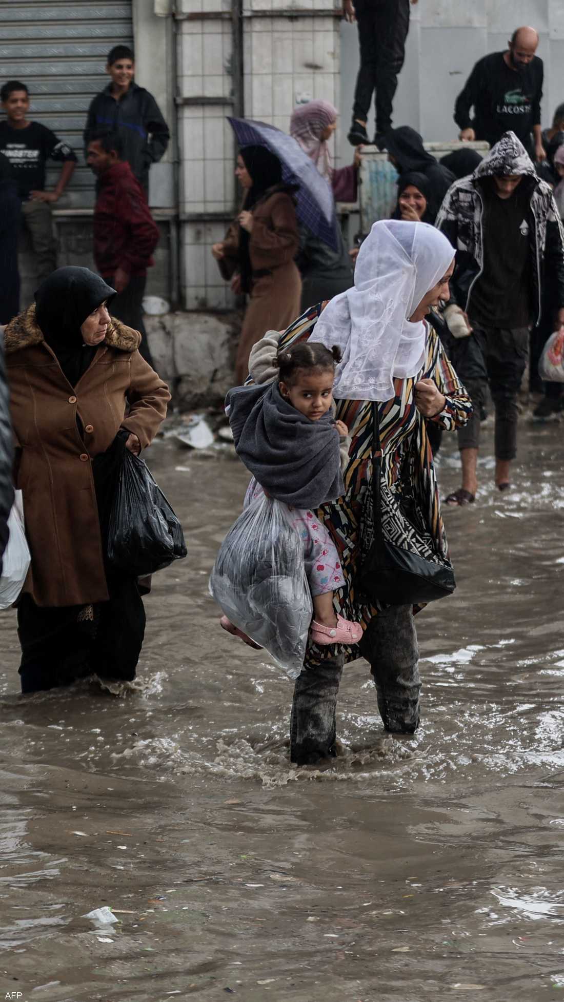 المنخفض الجوي يفاقم الأوضاع المأسوية في غزة