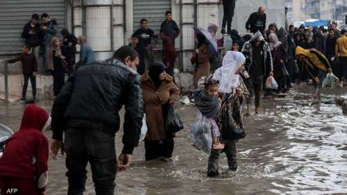 المنخفض الجوي يفاقم الأوضاع المأسوية في غزة