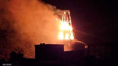 فيديو.. حريق يدمر كنيسة عمرها 150 عاما في هولندا