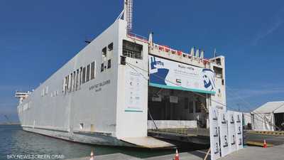 ميناء العريش يستقبل سفينة المساعدات الإماراتية الـ11 لغزة