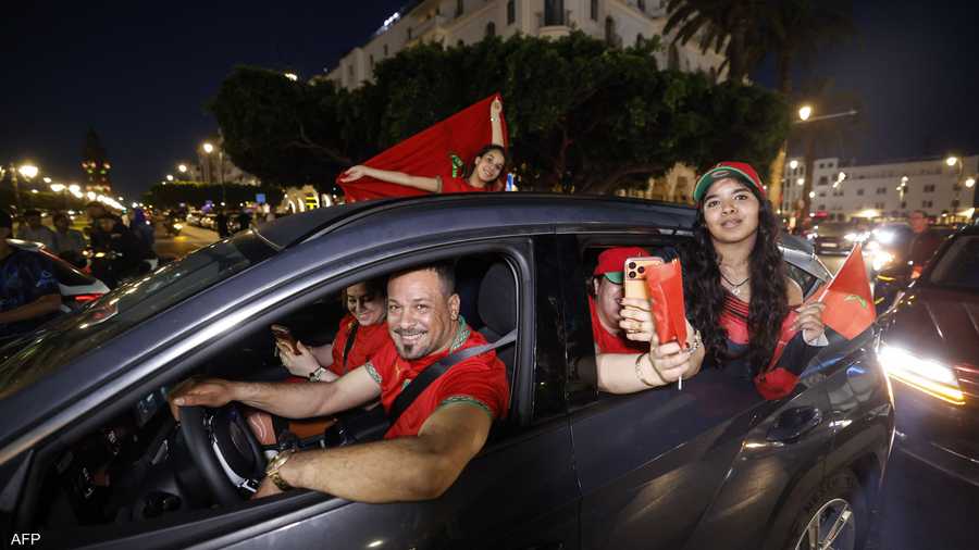 شوارع الرباط شهدت احتفالات صاخبة