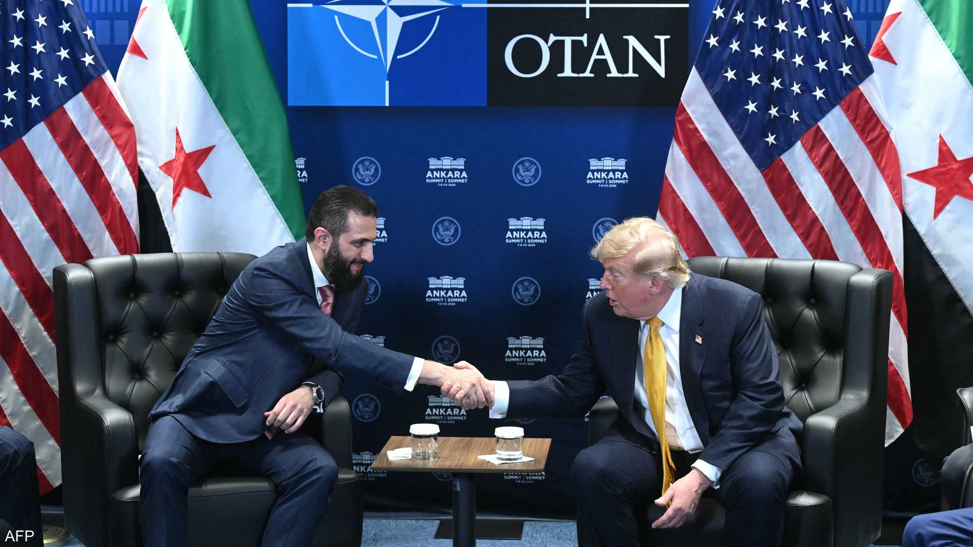 ترامب التقى الشرع في أنقرة الأربعاء