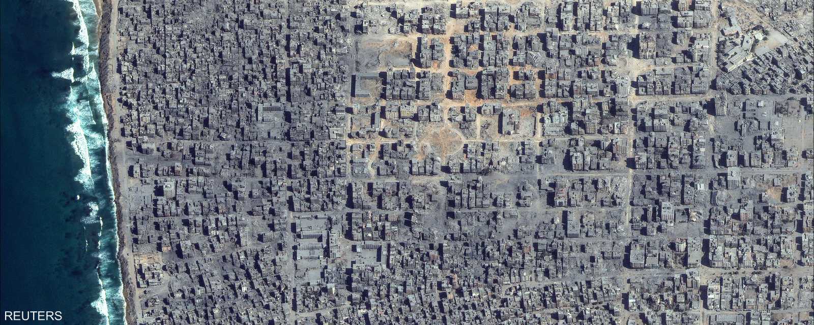 صورة للدمار في مدينة غزة